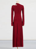 Temperament Collar Dress Dress In Spring 2025 New Simple Fold Design Textured Temperament
