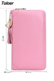 Women Credit ID Card Holder Case Extendable Business Bank Cards Bag Wallet Coin Purse Carteira Mujer