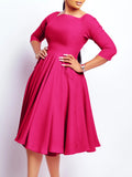 Women's Autumn And Winter New Fashion Temperament Pocket Dress Evening Dress African