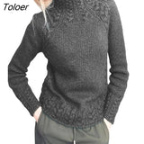 Women Sweater Elastic Close Fit Women Sweater Acrylic Fiber Beautiful Good Woven Girl Sweater for