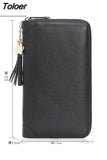 Women Credit ID Card Holder Case Extendable Business Bank Cards Bag Wallet Coin Purse Carteira Mujer