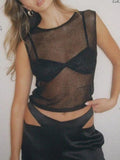 Black Semi-Transparent Metallic Tank