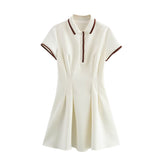 Homemade New Women's Classic Fashion Clamming Threaded Dress 2180