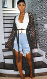 Knit Hollow Out Long Cardigans with