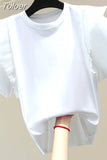 Woman Tshirts 2023 Summer Clothing Shirts for Women Patchwork Puff Sleeve O-neck Tees Tops Korean Casual Sweet