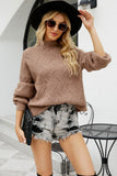 Dropped Shoulder Mock Neck