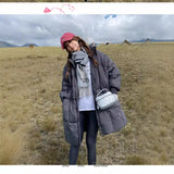 Cotton-Padded Jacket Coat Female Winter 2024 New Retro Versatile Long Plus Thick Cotton-Padded Clothes Loose Students Cotton Clothes-Outfit