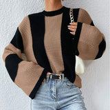 Long-Sleeved Hollow Knitted Shirt Women 2025 Autumn And Winter Coloring Jacket Knitted Sweater