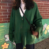 Sweaters Women Cardigan V-Neck Long Sleeve Fashion Loose Breathable Casual Knitting Female 7 Colors Autumn Comfortable