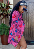 Print Turndown Collar Africa