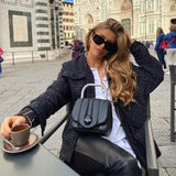 Ardm Za 2020 Coat Women Fashion With Pockets Loose Tweed Jacket Coat Vintage Long Sleeve Button-up Veste Female Outerwear