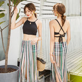 Set Women 3 Pieces Stylish BF Design Bright Color Elegant Young Style College Summer Beachwear Swimwear Hot Sale