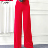 Pants Women Hot Sale Ins 4XL Loose Dance Wide Leg Trousers High Waist Chiffon Chic Korean Fashion Mujer Summer