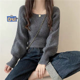 Collared Sweater Women 2025 Autumn And Winter 2025 New Gentle Inside Lazy Design Knitted Bottom