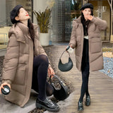Cotton Jacket Women's Winter Jacket Cotton-Padded Jacket 2024 New Burst Plus Thick Autumn And Winter Oversize Long Korean Department-Outfit