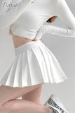 Micro Pleated Skirt Women Sexy Skort Vintage Preppy High Waist A-line Black Mini Skirt Y2k Shorts School Casual
