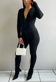 Casual Button Up Long Sleeve Slim
