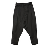 High Waist Black Pleated Bandage Long Harem Trousers New Loose Fit Pants Women Fashion Tide Spring Autumn 2023