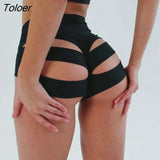 Sexy Hollow Out Shorts For Wome Casual Beach Female Shorts Soft High Waist Skinny Fitness