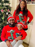 Christmas Print O-Neck Long Sleeve