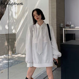 Ropa Mujer Streetwear Fashion Sweatshirts Women Patcheork Casual Oversized Tops Y2k Clothes Korean Harajuku Hoodies