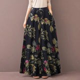 ZANZEA 2022 Kaftan Printed Pants Women's Wide Leg Trousers Elastic Waist Long Pantalon Palazzo Casual Floral