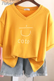 Plus Size T Shirt 100% Cotton L-6XL Tshirt Short Sleeve Women Top Summer Cute Printed Casual O Neck Oversized T