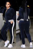 Striped Velour