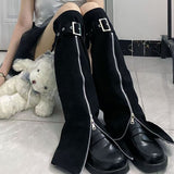 Loose Rope Zippered Sweater Fashion Hot Girl Dress Thick Sports Coat Peumen Autumn