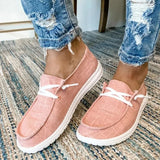 Women's Sneakers Fashion Leopard Print Canvas Shoes Ladies Slip On Walking Shoes Female Plus Size Flat