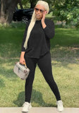 Casual Loose Shirt and Tight Pants