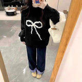 Blue Roll Edge Design Wide Leg Slack Women 2025 Spring And Autumn High-Waist Loose Straight Straight