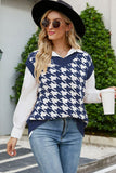 V-Neck Capped Sleeve Knit