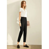 Graduation party gift Spring Summer Pants Female Office Lady Solid High Waist Female Trousers Fashion Straight Suit Pants For