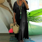Spring Summer WISH New V-Neck Irregular Multi-Color Multi-Code Long