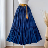 Half-Dress Women's Dress 2025 Summer Small In The Long Leisure High-Rise Display Thin Pendulum Ponve