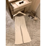 Tight Waist Broad Legs Loose Leisure Pants Women Autumn And Winter Plus Thick Hanging Slackening
