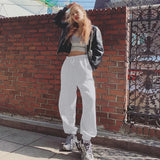 Rockmore Harajuku Joggers Wide Leg SweatPants Women Trousers High Waist Pants Streetwear Korean Casual Sporting Pant Femme