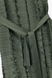 Pearl Accordion Pleated Tie Waist