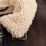 Autumn Short Fur One Lamb Coat Coat + Vest Temperament