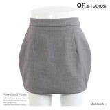 New Multi-Wearing Personalized Print Irregularly Cut Denim Splicable Detachable Skirt