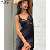 White Lace Summer Dress For Women Sexy V-Neck Spaghetti Straps Bodycon A-Line Dresses Elegant Ladies Mini Party