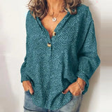Blouse Leopard Print Autumn Oversized Long Batwing Sleeve Loose Chiffon Shirt Female Leopard Chemise Women Blouses