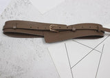 Pu Leather Multicolor Asymmetrical Long Belt Personality Women New Fashion Tide All-match Spring Autumn 2023