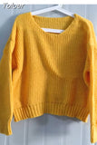 Sweaters for Women 2023 Pull Femme Y2k Clothes O-neck Lantern Sleeve Casual Jumper Knitted Korean Cropped