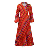 Summer New Women's Fashion Collar Long Sleeve Sexy Collar Dress Dress