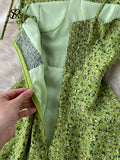 French Style Beach Dress Summer Women 2022 Split Backless A Line Vacation Zipper Ladies Slim Chiffon Mini