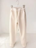 Thick Warm Pants Women Velvet Sweatpants Jogger Elastic High Waist Casual Thick Sweatpants Windproof Pants For