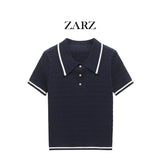 Homemade New Women's Classic Fashion Eight-Strand POLO Shirt