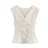 Homemade New Women's Double-Sided Waistcoat Double-Sided Cloth Trousers